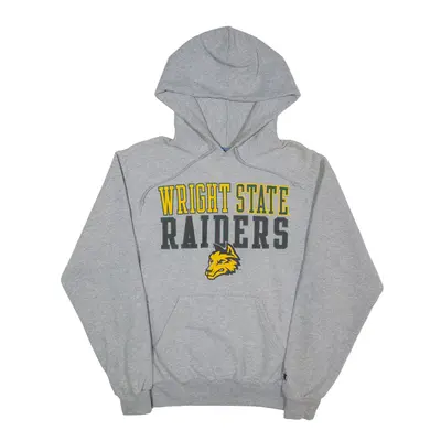 CHAMPION Wright State Raiders USA Hoodie Grey Pullover Mens S