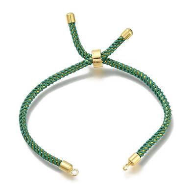Braided Cotton Cord Slider Bracelet Making
