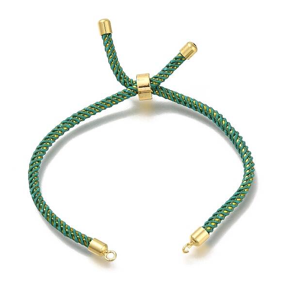 Braided Cotton Cord Slider Bracelet Making