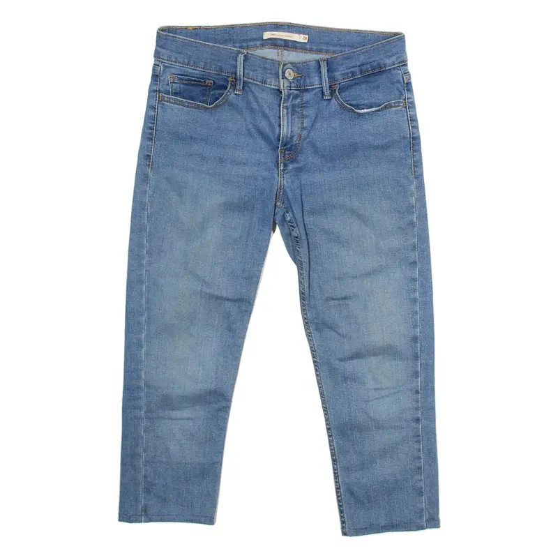 LEVI'S Super Skinny 710 Womens Pedal Pushers Shorts Blue S W28