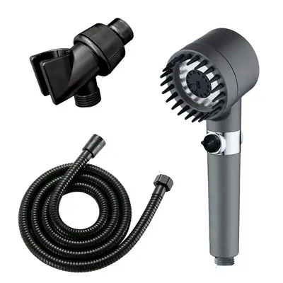 Handheld High Pressure Shower Head Set, 1 Count Shower Head & 1 Count Hose & 1 Count Holder, Shower Head Set for Bathroom