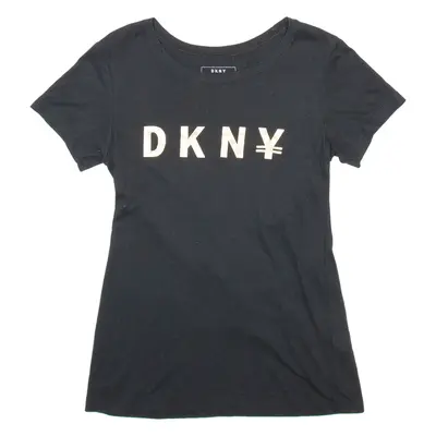 DKNY Womens T-Shirt Black S
