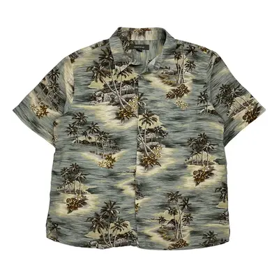 Croft & Barrow Graphic Hawaiian Shirt - XL Multicoloured Cotton