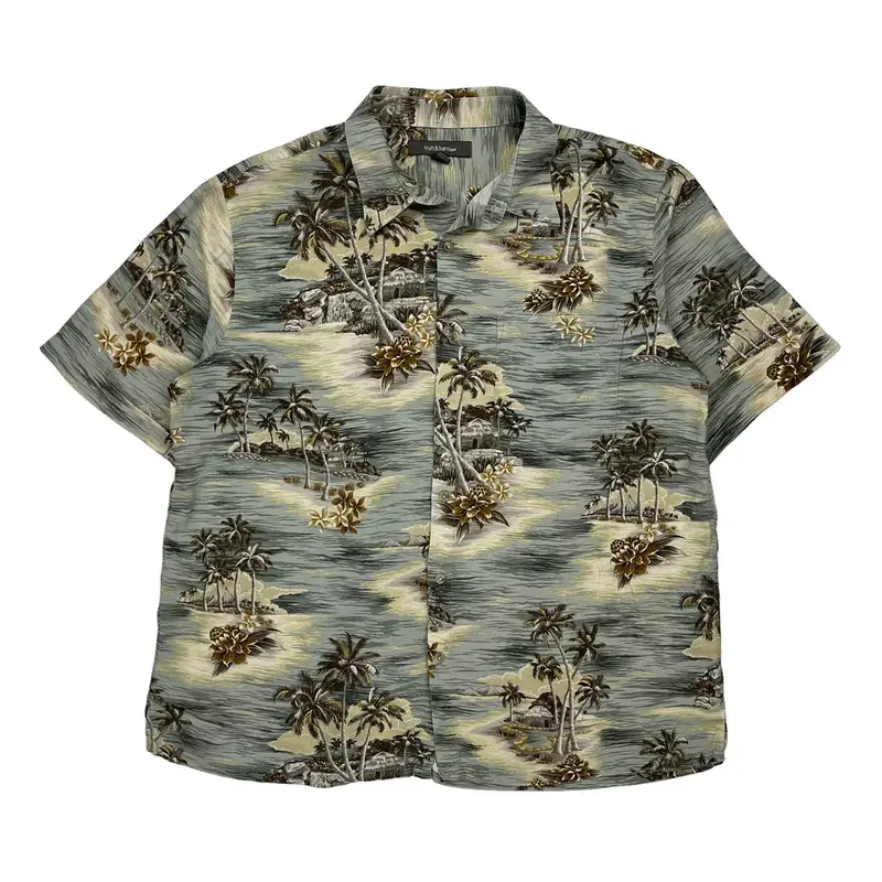 Croft & Barrow Graphic Hawaiian Shirt - XL Multicoloured Cotton