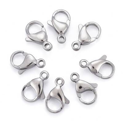 Tarnish Resistant 304 Stainless Steel Lobster Claw Clasps