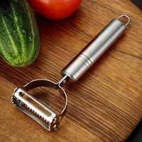 2pc Stainless Steel Vegetable Magic Peeler Shedder Sharp Slicer, Durable Kitchen Gadget for Effortless Peeling of Potatoes, m...