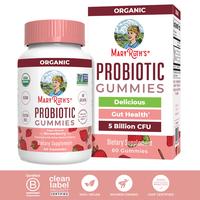 MaryRuth's USDA Organic Probiotic Gummies - Immune Support - Digestive & Gut Health - 2.5 Billion CFU - Vegan - Non-GMO - Glu...