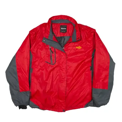 WANTDO Fleece Lined Ski Coat Red Womens XL