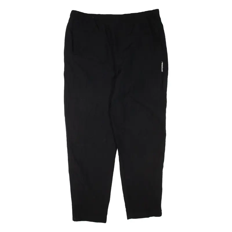 REEBOK Mens Joggers Black Tapered L W38 L30