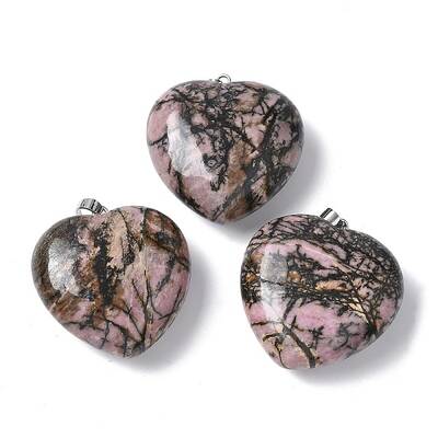 Natural Rhodonite Pendants