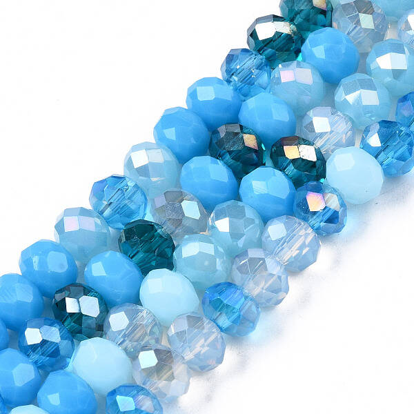 Electroplate Glass Beads Strands