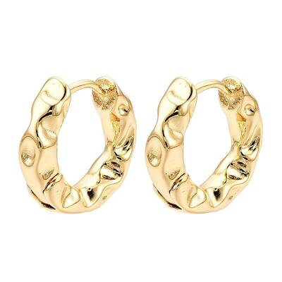 Ring Brass Hoop Earrings for Women