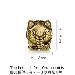 'Noir' 999 Gold Elephant Charm