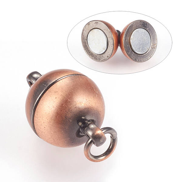 Brass Magnetic Clasps with Loops
