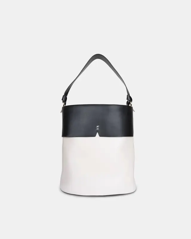 Gaia Jumbo - BLACK & OAT | Color: Thyme x Oat