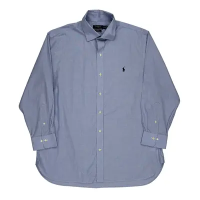Easy Care Ralph Lauren Shirt - XL Blue Cotton | Size: x-large