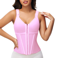 Waist Trainer Corset for Women Tummy Control Sport Workout Shapewear Vest for Women  External Zipper and Double Pressure Wome...