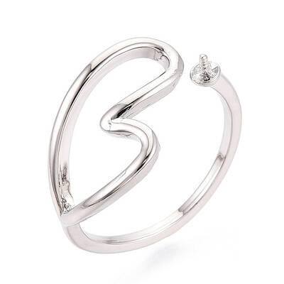 Heart Brass Cup Peg Ring Settings