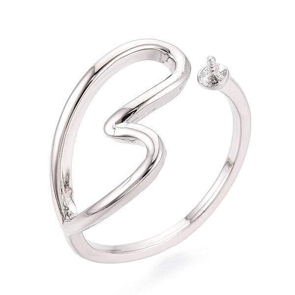 Heart Brass Cup Peg Ring Settings