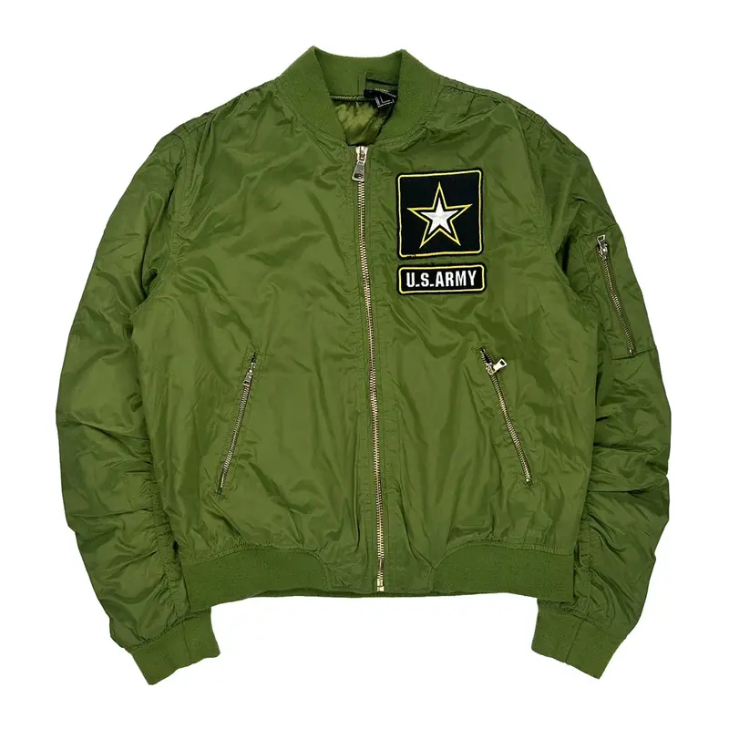 U.S. Army U.S. Army Bomber Jacket - Large Khaki Polyester