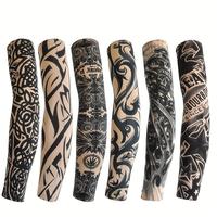 Tattoo Arm Sleeves Kit, Arm Sleeves with Artistic Tattoos, Uv Protection Clothing Accessories for Outdoor Adventures & Festiv...
