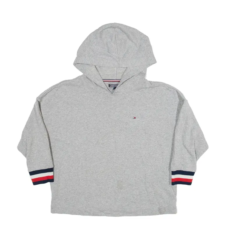 TOMMY HILFIGER Hoodie Grey Pullover Girls S