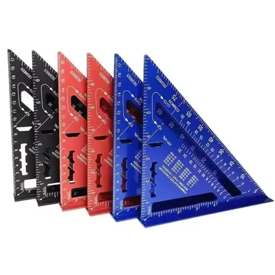 Aluminum Alloy Speed Square, Rafter Triangle Rafter Triangle Rafter Triangle Protractor Measuring Ruler, Hand Measuring Tool ...