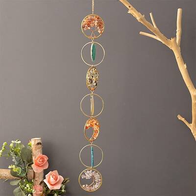 Natural Mixed Gemstone Wind Chime