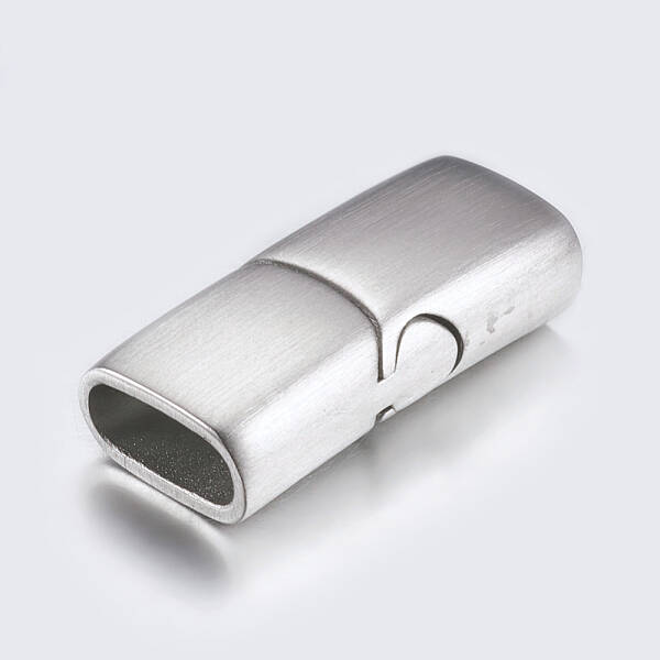 Tarnish Resistant 304 Stainless Steel Magnetic Clasps with Glue-in Ends
