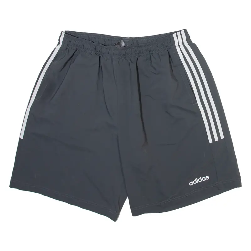ADIDAS Mesh Lined Mens Sports Shorts Grey Relaxed M W30