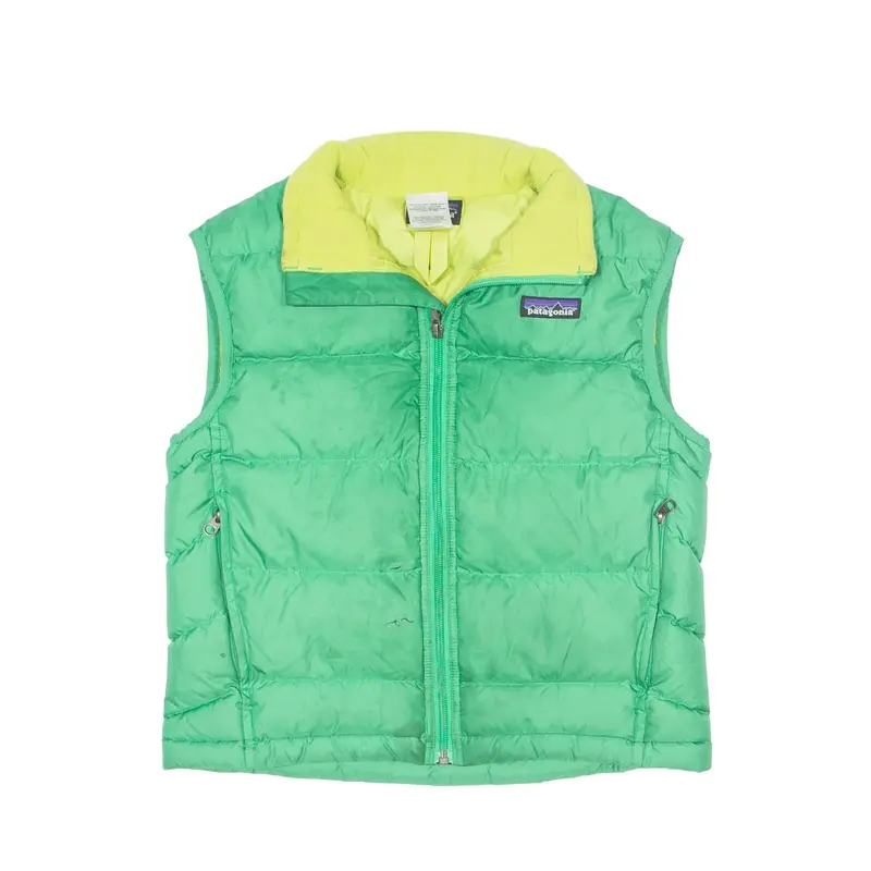 PATAGONIA Down Insulated Puffer Gilet Green Boys 8 Years