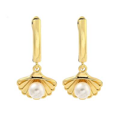 Brass Hoop Earrings