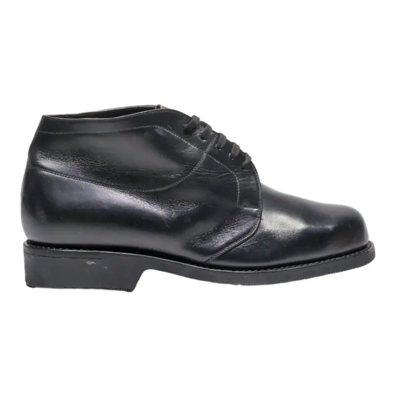 PRATIC Ankle Boots Black Leather Mens UK 7.5