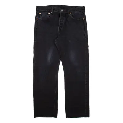 LEVI'S 501 Jeans Mens Black Regular Straight W34 L27