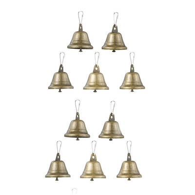 10Pcs Iron Bell Pendants