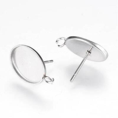 Non-Tarnish 304 Stainless Steel Stud Earring Settings