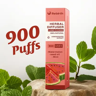 NEW Mullein PuffBar Lung Detox Chewer with Essential Oils for After Quitting Help to Detox and Reduce Cravings Naturally Oil ...