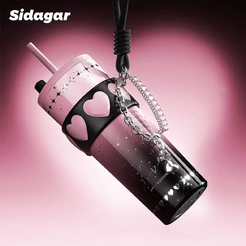 [Sidagar] Premium Gift Box Set – 24oz Stainless Steel Tumbler Cup | Double Wall Insulated, Wide Mouth, Straw Lid | Anti-Sli...