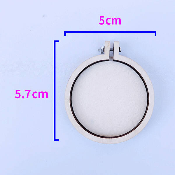 Mini Wooden Embroidery Hoops