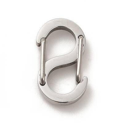 Non-Tarnish 304 Stainless Steel Push Gate Snap Key Clasps