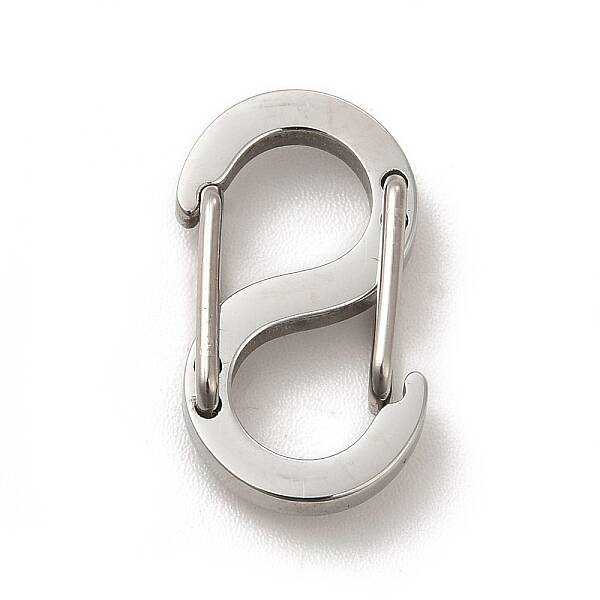 Non-Tarnish 304 Stainless Steel Push Gate Snap Key Clasps
