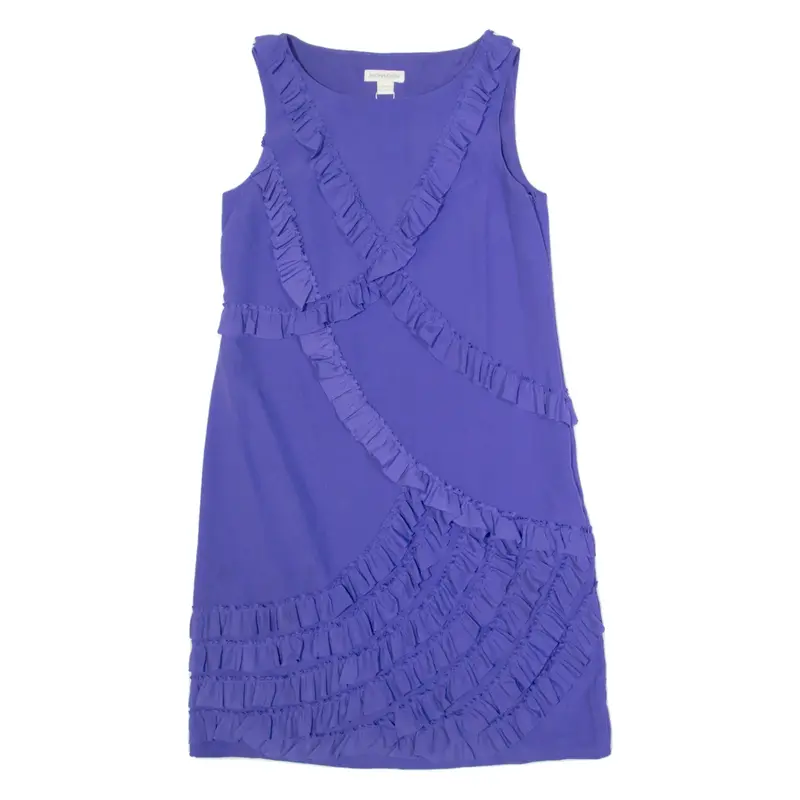 MONSOON Womens Shift Dress Purple Sleeveless Knee Length S