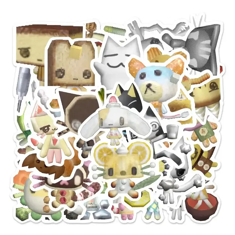 Cute Animal Pattern Sticker, 54pcs/pack Waterproof Self Adhesive Decor Paper, Decor Sticker for Gift Greeting Card Water Bott...