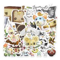 Cute Animal Pattern Sticker, 54pcs/pack Waterproof Self Adhesive Decor Paper, Decor Sticker for Gift Greeting Card Water Bott...