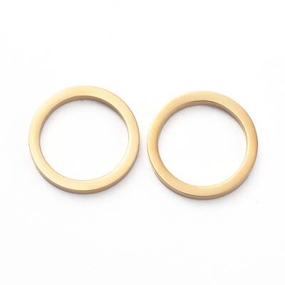 PVD Vacuum Plating 304 Stainless Steel Linking Rings for Jewelry Making