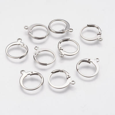 Tarnish Resistant 304 Stainless Steel Leverback Earring Findings