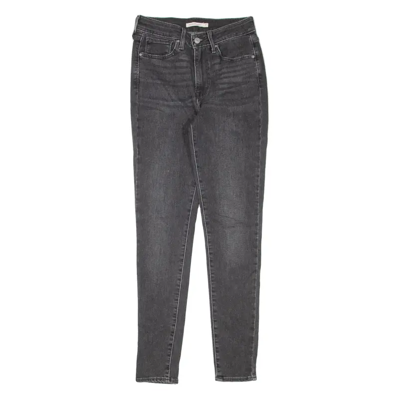LEVI'S 721 High Rise Womens Jeans Grey Slim Skinny W27 L30