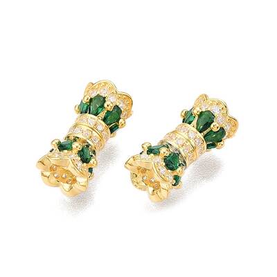 925 Sterling Silver Micro Pave Cubic Zirconia Screw Clasps