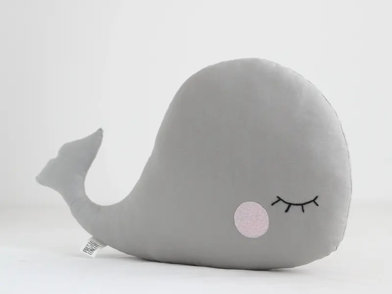Gray Whale Pillow