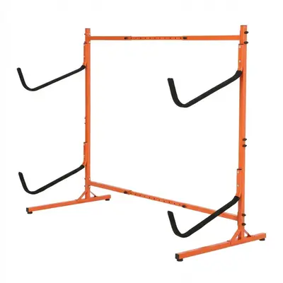 Garvee Heavy Duty Freestanding Kayak Storage Rack – Adjustable Steel Stand for 2 or 4 Kayaks, Canoes, Paddleboards, Surfboa...